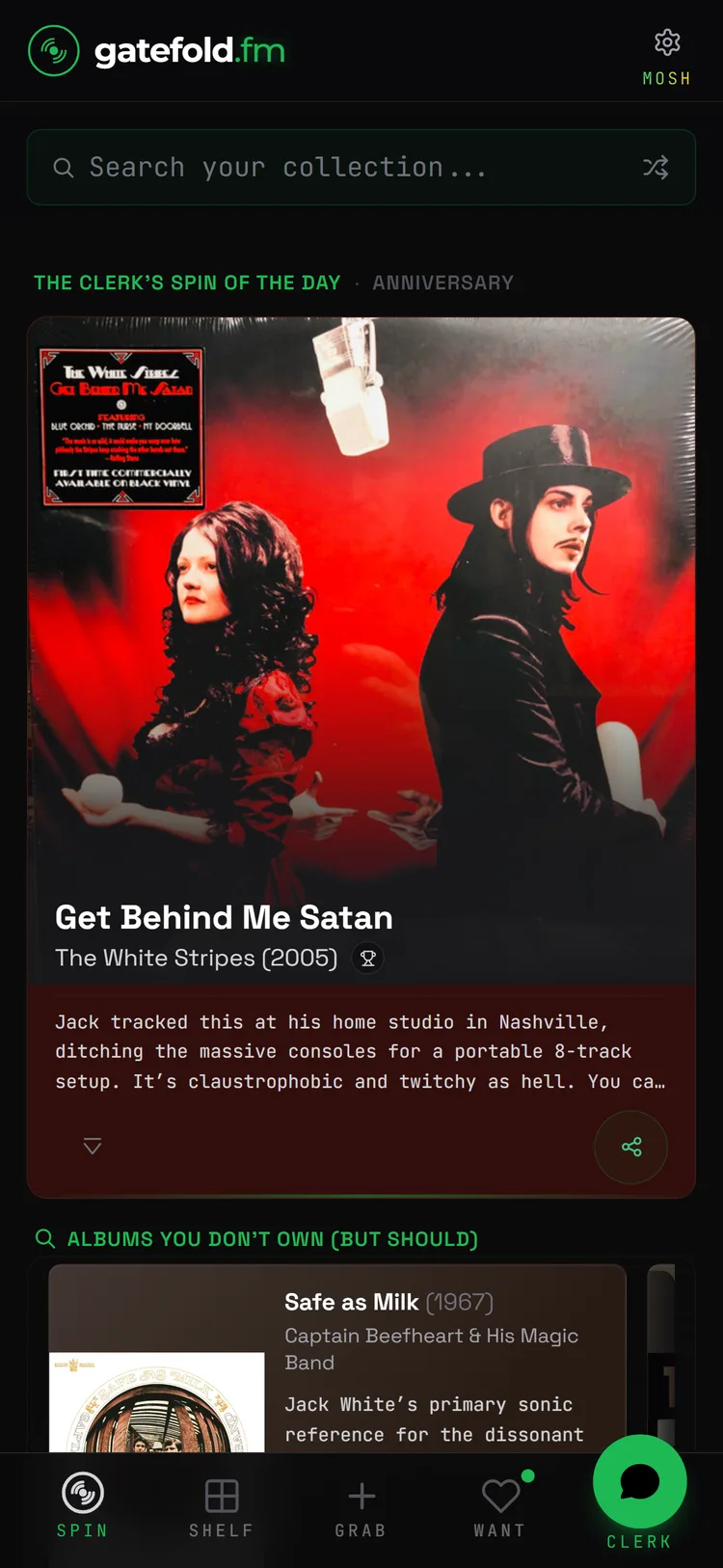 Spin of the Day — today's pick from your shelf